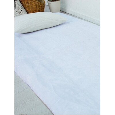 綿毛布 シーツ 寝具セット シングル 綿毛布とかんたんシーツのセット ブルー