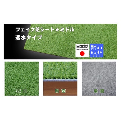 ガーデニングや庭の景観改善に使用　雑草を防ぎ草抜き作業を軽減　青々とした夏の人工芝防草シート