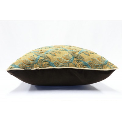 金華山織カバーリングシリーズ(フェザー)クッションカバー イエロー系　