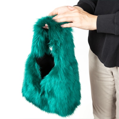 OKADA TEXTILE おさんぽエコファーバッグ グリーン