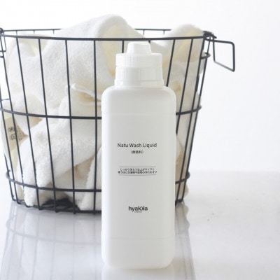 石けん百貨　洗濯用洗剤　ナチュウォッシュ・リキッド 無香料(本体×1本＆詰替用×2パック)