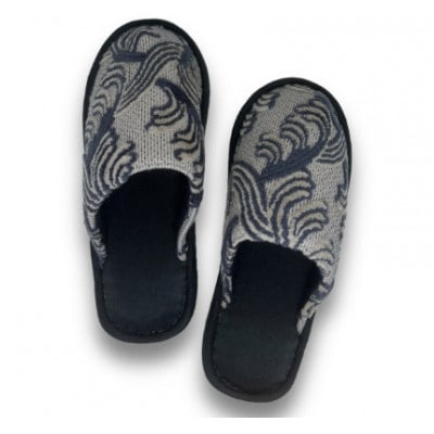 NAKAYA KINKAZAN TEXTILE  金華山スリッパ　フェザー　グレー 1足