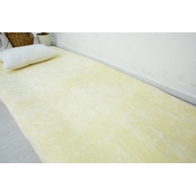 ワンタッチシーツ 敷毛布 シングル アクリル 布団用 洗える 全周ゴム付 ベージュ