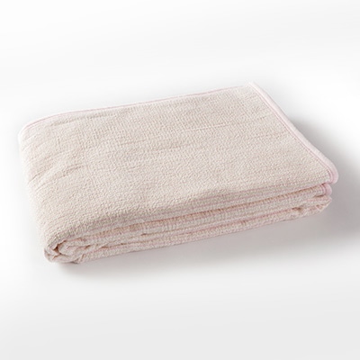 シール織さわやかタオルケットストライプ　(ピンク)　