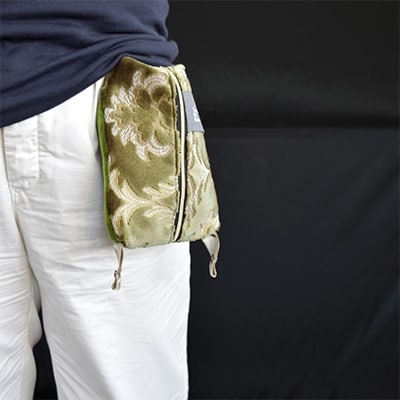 ポーチM【タエナカノヌノ】グリーン　