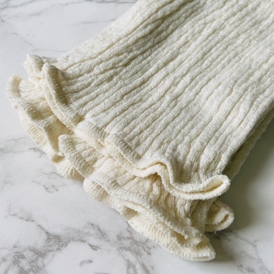 和歌山県産プレミアムシルク腹巻き　キナリ