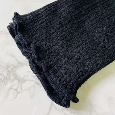 和歌山県産プレミアムシルク腹巻き　ブラック