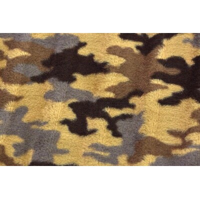 フラットシーツ 敷毛布 シングル 迷彩柄 アクリル 布団用 洗える シーツ ベージュ