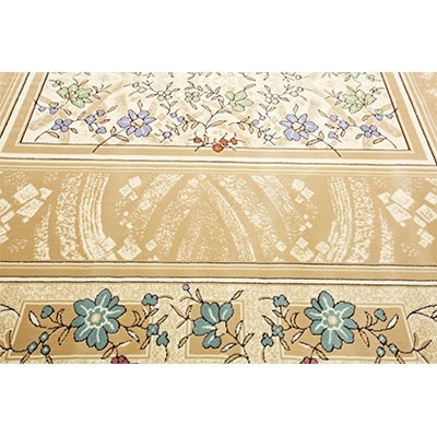 絨毯 ラグマット 3畳 長方形 250×200 洗える 厚手 ブラッサム ベージュ