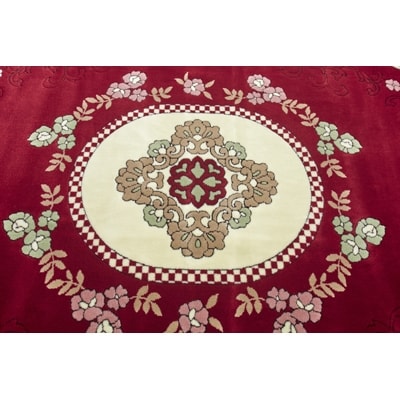 絨毯 ラグマット 2畳 正方形 200×200 洗える 厚手 プエブロ エンジ