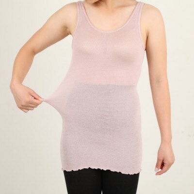 シルクタンクトップ型腹巻き 冷え予防 インナー  キナリ