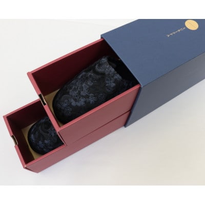 金華山織うだつ型スリッパ　1足　クローバー　ネイビー　