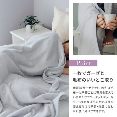 1枚で二役、ツータッチケット ライトグレー