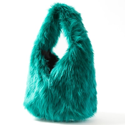 OKADA TEXTILE おさんぽエコファーバッグ グリーン