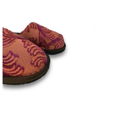 NAKAYA KINKAZAN TEXTILE  金華山スリッパ　フェザー レッド 1足