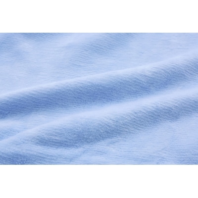 ベッドシーツ ダブル 綿100 洗える ボックスシーツ ベッド用 綿ボア ブルー