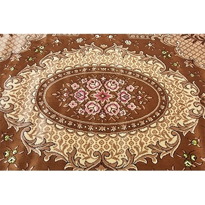 絨毯 ラグマット 2畳 正方形 200×200 洗える 厚手 ボルダー ブラウン