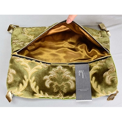 ポーチM【タエナカノヌノ】グリーン　