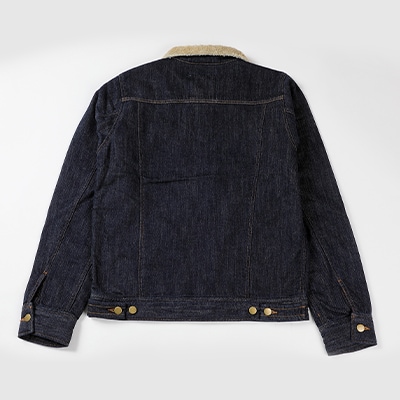 デニムファージャケットXS ベージュ