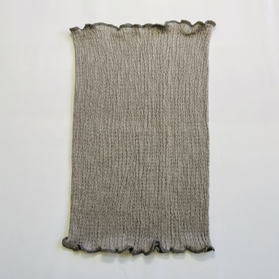 和歌山県産プレミアムシルク腹巻き　シルバーグレー