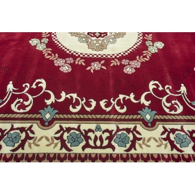 絨毯 ラグマット 3畳 長方形 250×200 洗える 厚手 プエブロ エンジ