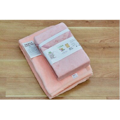 綿毛布 シーツ 寝具セット シングル 綿毛布とかんたんシーツ のセット ピンク