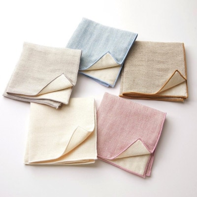 6重ガーゼハンカチ3色Aセット