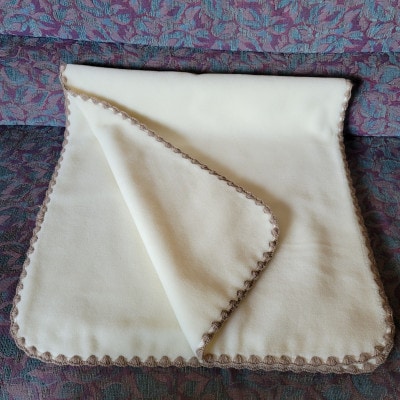 【訳あり】洗える ウール ブランケット ひざ掛け