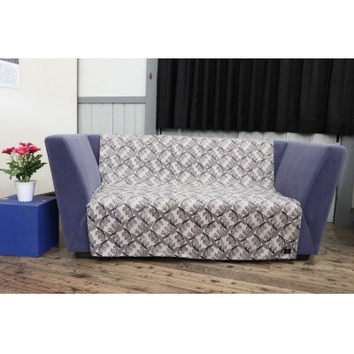 金華山織カバーリングシリーズ(フェザー)ソファーカバー 2.5人掛け グレー系