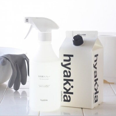 石けん百貨　泡石鹸スプレー for house-keep(本体×1＆詰替用×2パック)