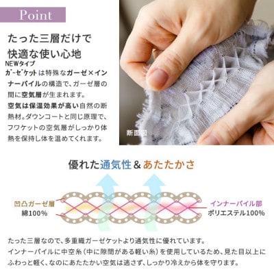 New typeガーゼケット 150×200cm ネイビー×グレー