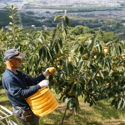 【先行受付】柳フルーツ園のたねなし柿