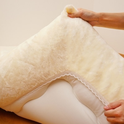 ワンタッチシーツ 敷毛布 シングル アクリル 布団用 洗える 全周ゴム付 ベージュ