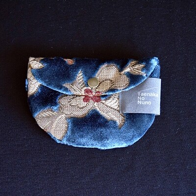 半円ポーチ【タエナカノヌノ】ブルー