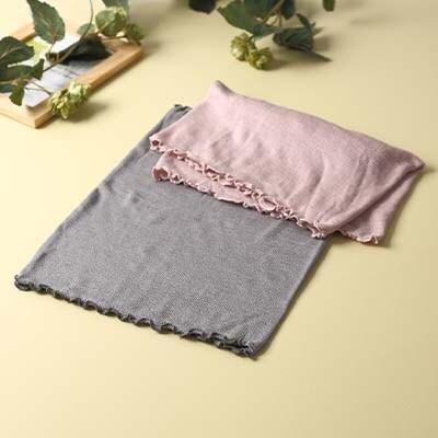 和歌山県産シルク腹巻き2枚セット　スモーキーピンク・シルバーグレー