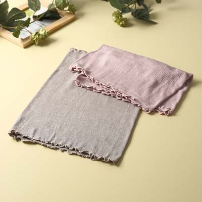 和歌山県産シルク腹巻き2枚セット　サンドベージュ・スモーキーピンク