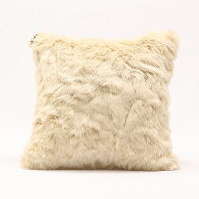 OKADA TEXTILE ミニエコファークッション(ベージュ)