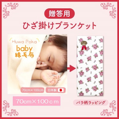 贈答用 ベビー毛布 無染色 無漂白 70×100 綿毛布 ヘムも綿 アイボリー