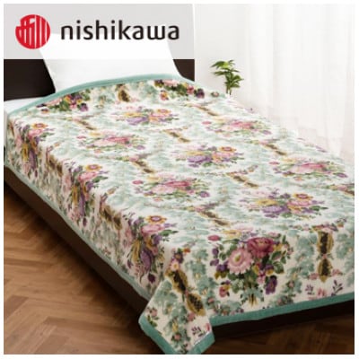 西川　サンダーソン　シール織綿毛布(毛羽部分)　140×200cm　FQ08101009BE