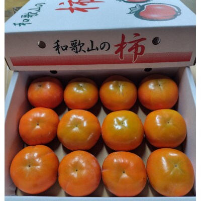 【柿　2026年冬配送】富有柿2kg(家庭用)　S～M　12個
