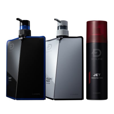 スカルプD　シャンプー+パックコンディショナー+育毛トニック ドライセット