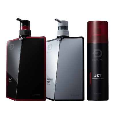 【2ヵ月毎定期便】スカルプD　シャンプー+パックコンディショナー+育毛トニック オイリーセット全6回