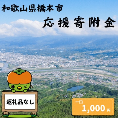 【返礼品なし】和歌山県橋本市への応援寄附金(1,000円分)