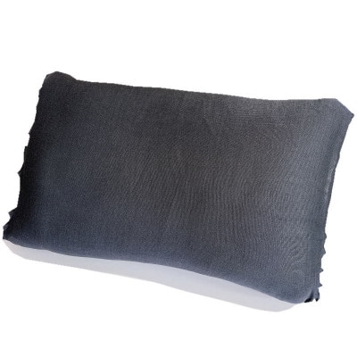 シルク100% のびのび枕カバー チャコール1枚