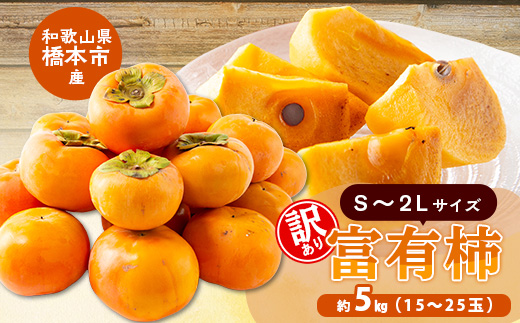 【先行予約】訳あり富有柿 約5kg　柳フルーツ園　2026年10月以降配送