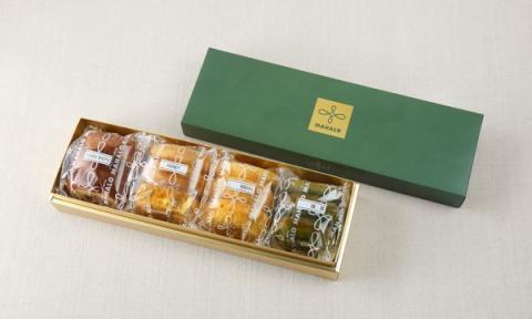 生バウムＳサイズ４本セット（ハニー・有田みかん・湯浅醤油・抹茶）(A206-1)