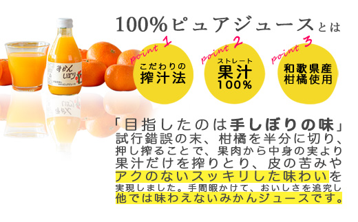 伊藤農園 100%ピュアジュース みかんしぼり180ml×24本（A652-3）