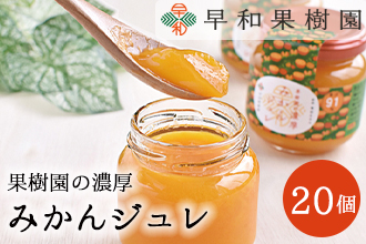 【早和果樹園】濃厚みかんジュレ（20個入）（A954-2）