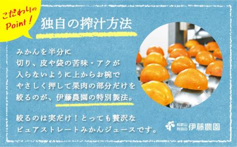 442.伊藤農園 100％ピュアジュース みかんしぼり180ml×20本（A442-3）