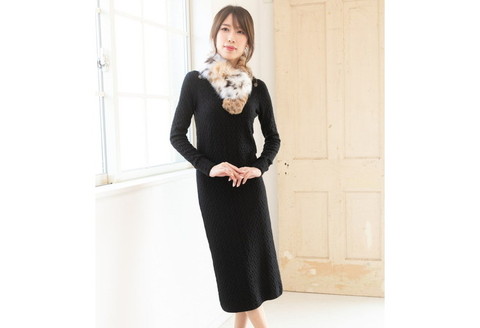 【0211】天然の斑点 リンクスキャットダブルフェースマフラー